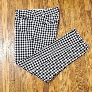 Talbots Hampshire Black and White Checker